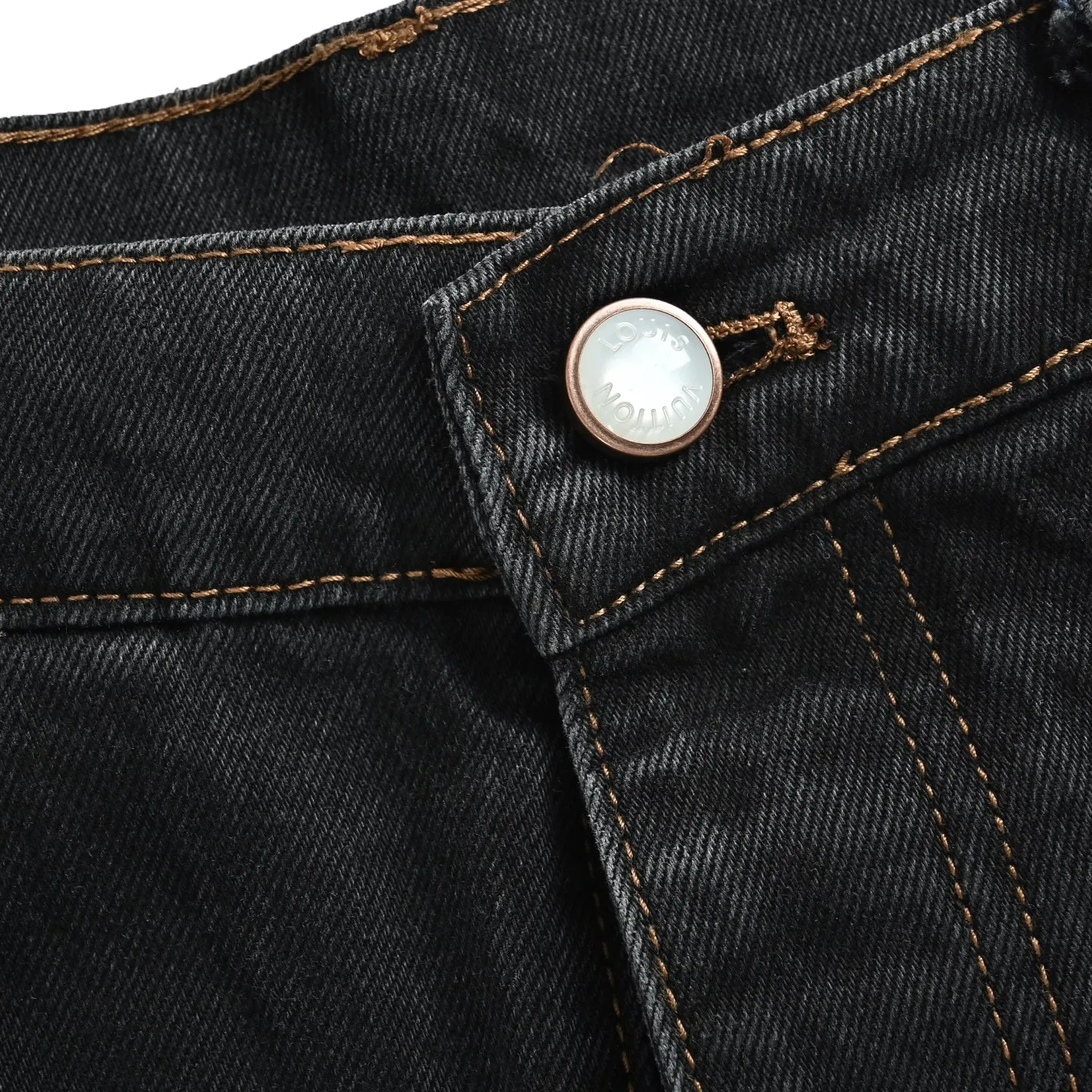 Louis Vuitton/Louis Vuitton back pocket embroidered skateboard jeans